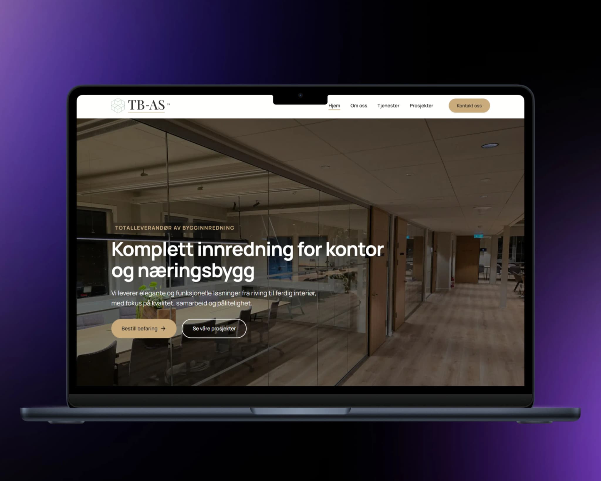 TB-AS nettside showcase