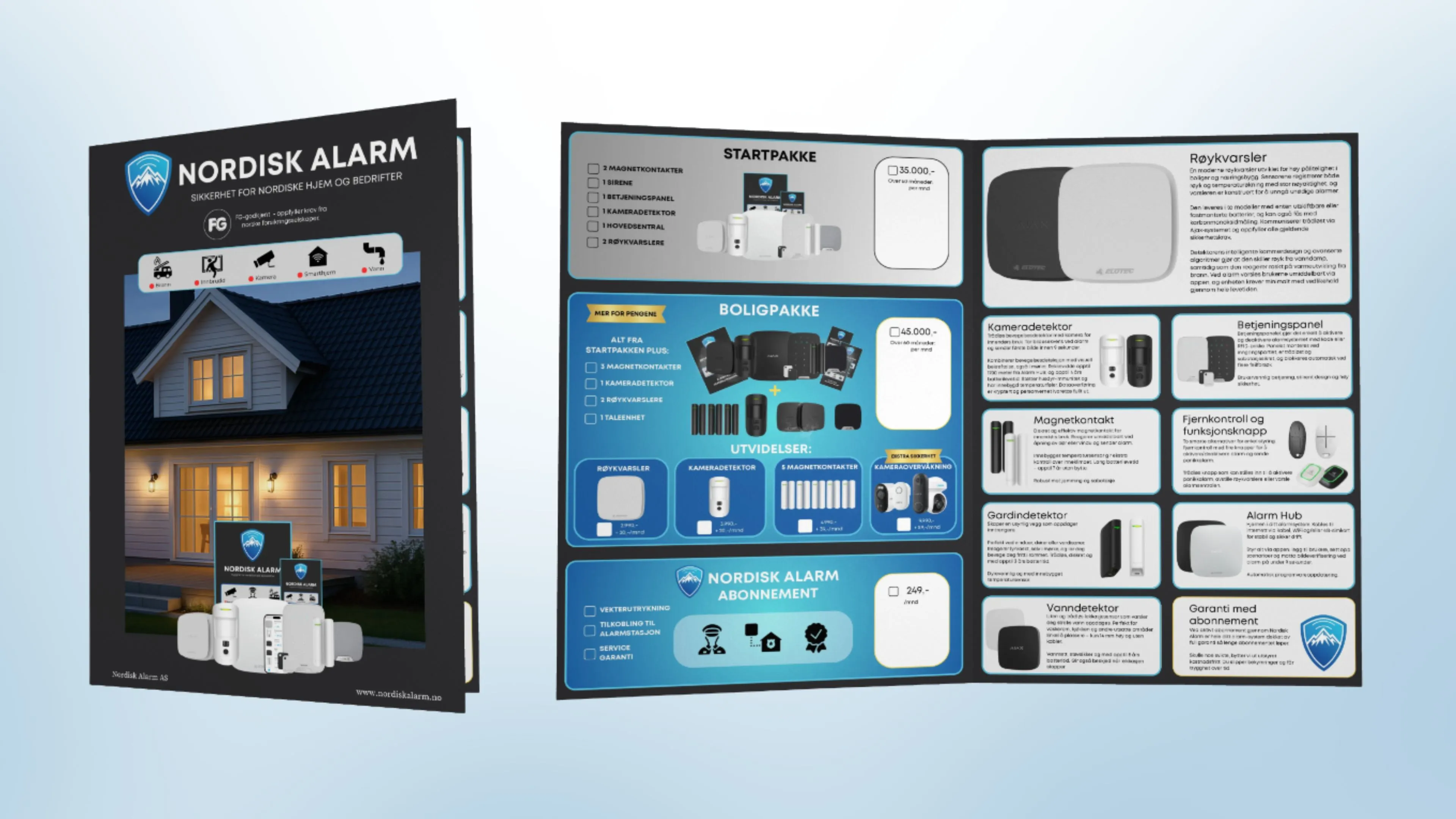 Katalog designet for Nordisk Alarm